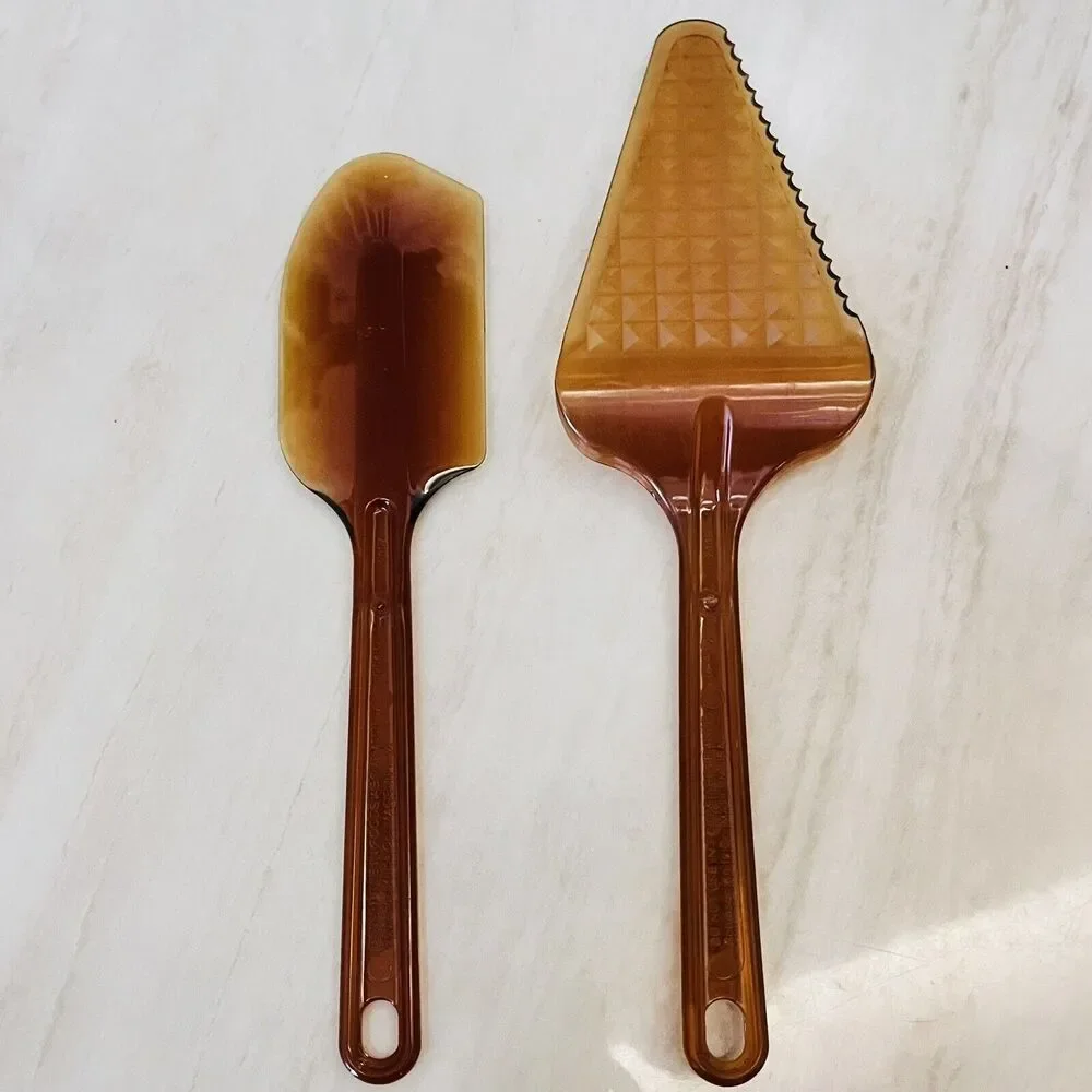 VTG Ultratemp Amber Spatula Scraper Pie Cake Server Heat Resistant Robinson USA